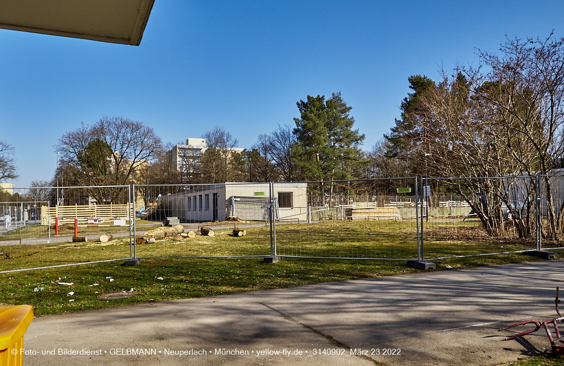 21.03.2022 - Baustelle am Haus für Kinder in Neuperlach